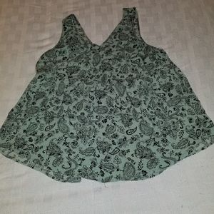 Mint Green Open Tied Back Tank